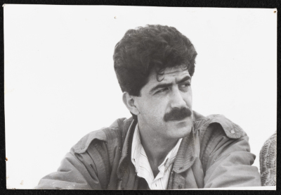 A Photograph of Isa Fraij, a Member of Sabreen Group, 1987