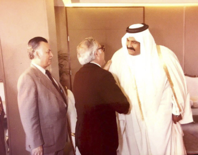 Fahed Qawasmi with Hamad bin Khalifa 