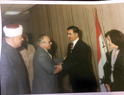 Fahed Qawasmi with Syrian Leaders