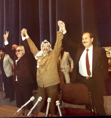 Fahed Qawasmi During a Conference