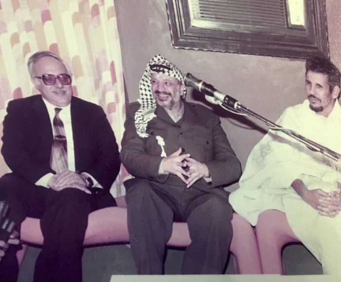 Fahed Qawasmi with Yaser ʿarafat
