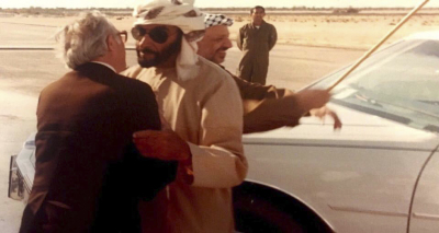 فهد القواسمي مع الشيخ زايد آل نيهان