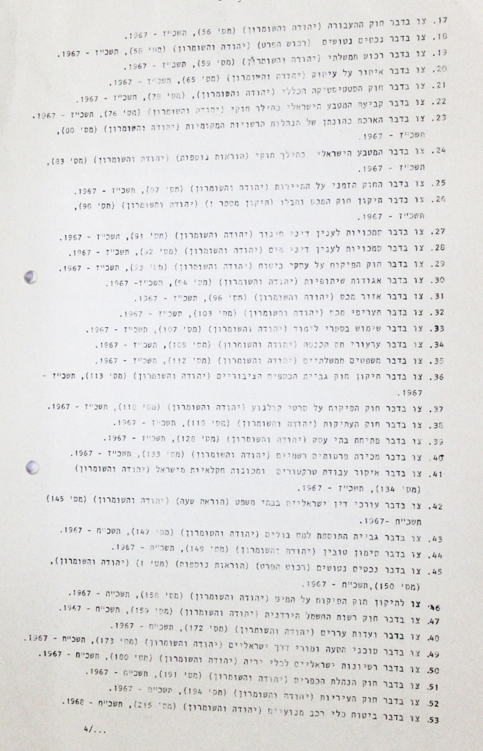 The Decision to Build the Israeli Civil Administration in the West Bank