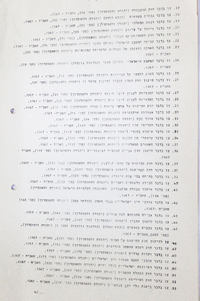 The Decision to Build the Israeli Civil Administration in the West Bank