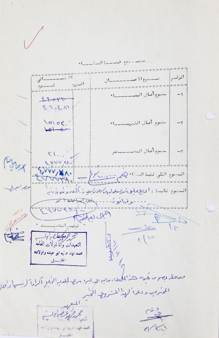 A Letter from Hebron Municipality