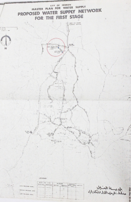 Proposed Water Supply Network for the First Stage, Hebron 