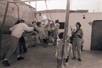 A Journalist Interviewing the Children  of Beit Sahour