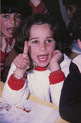 A Photograph of a Pupil at Rawdat el-Zuhur, al-Quds	