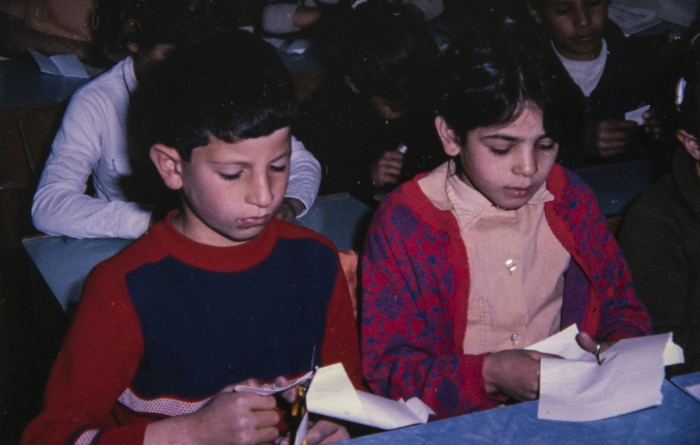 A Photograph of Pupils at Rawdat el-Zuhur, al-Quds

