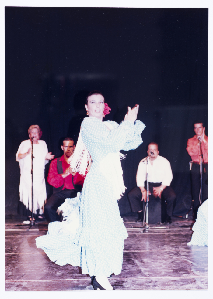 لقطة من عروض موسيقية أقامها المسرح الوطني الفلسطيني 