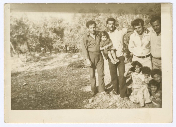 Members of Abu Al-Suod's family on Ghazi Abu Al-Suod's wedding day, Rifidia, 1972
