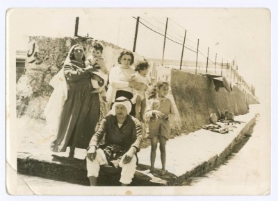 Ibrahim and Latifah Abu Al-Suod visiting their daughter Maysir in Kuwait, 1968