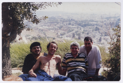 A Photograph of Amer Hlehel with His Friends