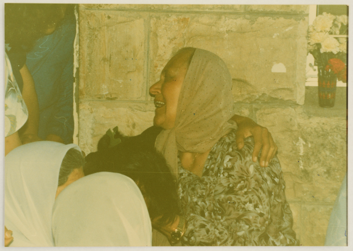 People Paying their Respects to the Mother of Shaheed Omar al-Qasim, Jerusalem, 1989