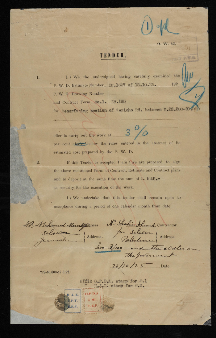 An engineering tender issued by the 