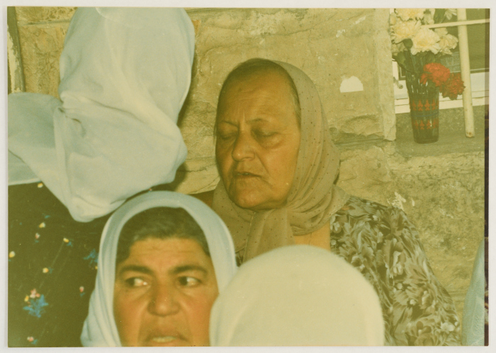 People Paying their Respect to the Mother of Shaheed Omar al-Qasim, Jerusalem, 1989