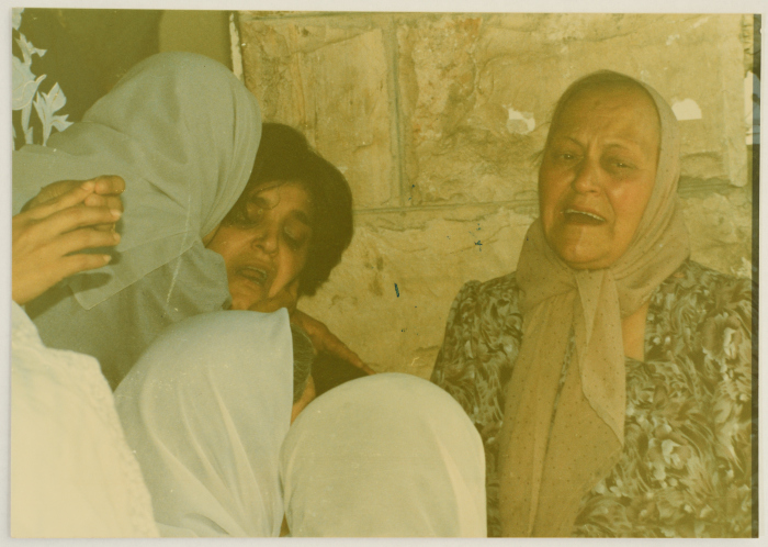People Paying their Respects to the Mother of Shaheed Omar al-Qasim, Jerusalem, 1989