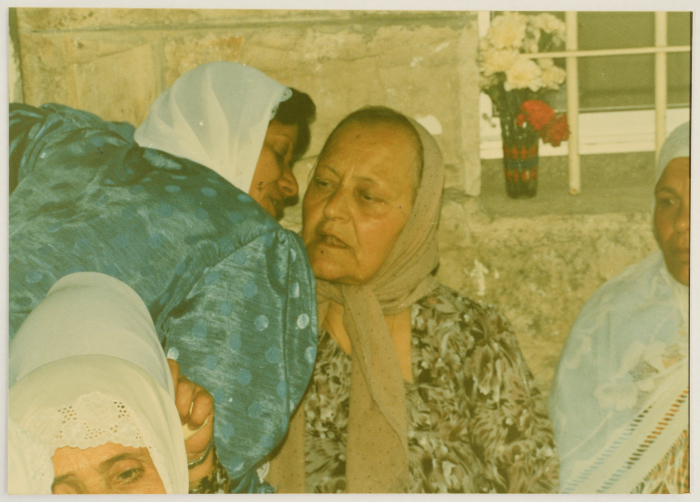 People Paying their Respects to the Mother of Shaheed Omar al-Qasim, Jerusalem, 1989