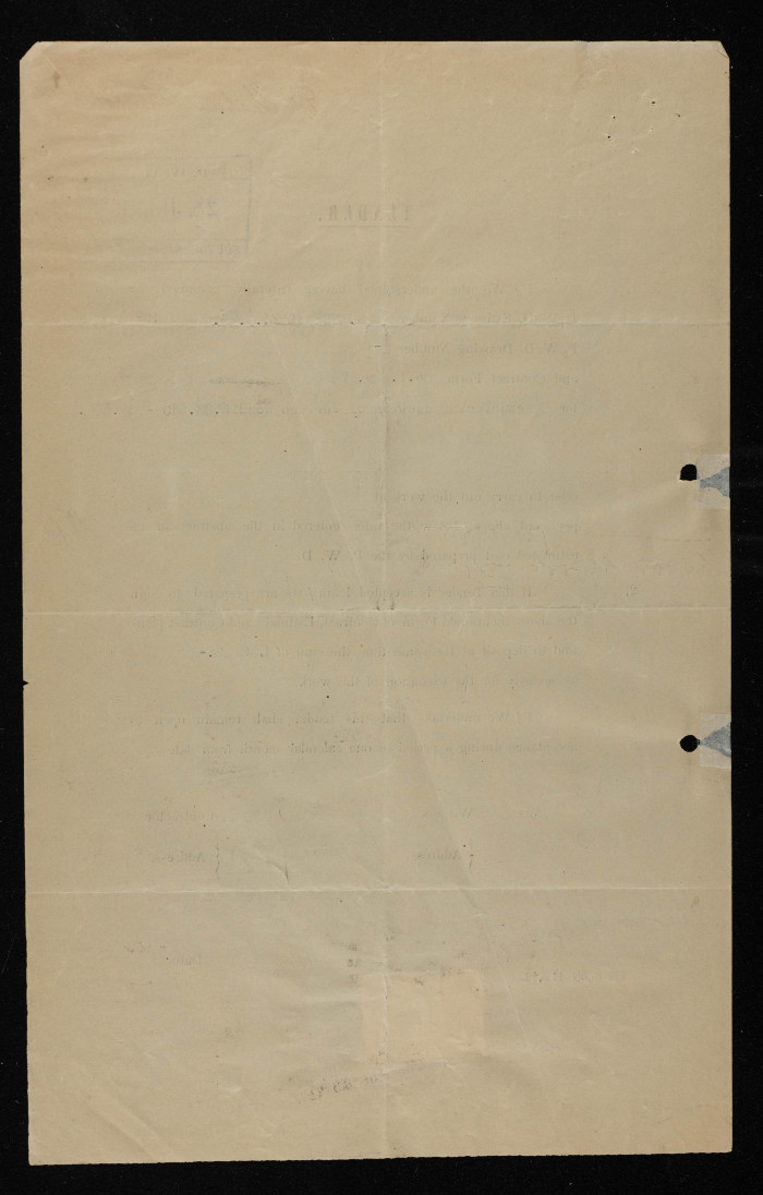 An engineering tender issued by the 