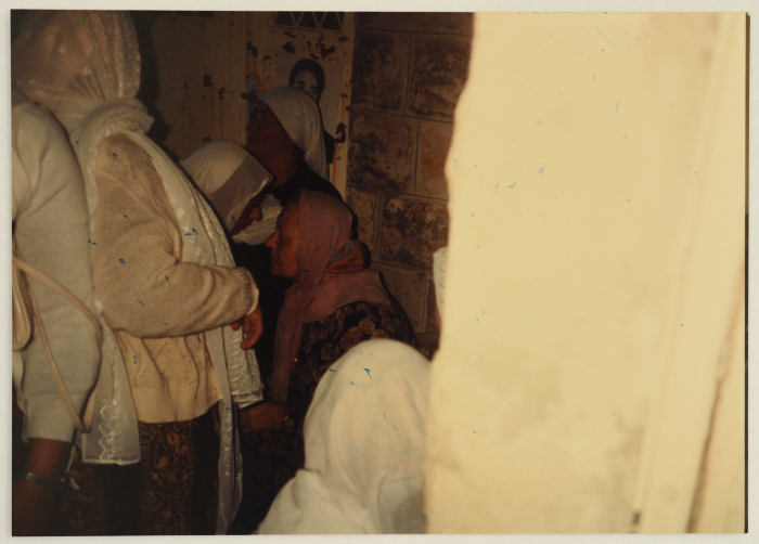 People Paying their Respects to the Mother of the Shaheed Omar al-Qasim, Jerusalem, 1989