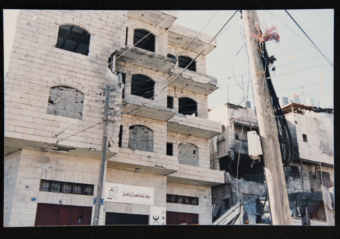 A Glimpse of the Bombardment of Inad Theatre in Beit Jala by the Israeli Occupation Forces During the Second Intifada 
