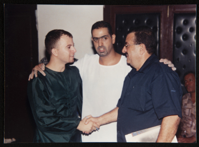 "Until When?!", a Photograph of a Theatrical Performance by Inad Theatre, 2001