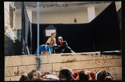 A Photograph from "Grandpa and I", a Theatrical Performance by Inad Theatre, 1997
