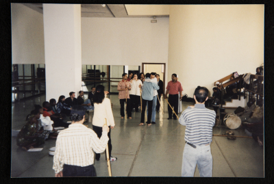 A Photograph from a Tahhtib Dance Workshop, Amman International Theatre Festival, 1999