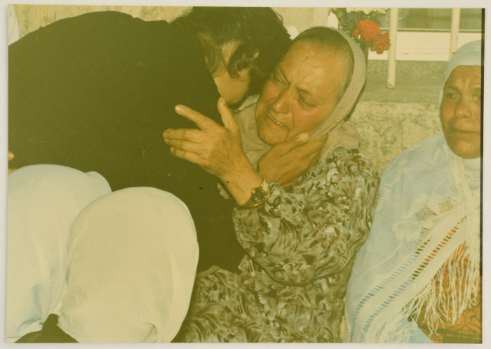 People Paying their Respects to the Mother of Shaheed Omar al-Qasim, Jerusalem, 1989