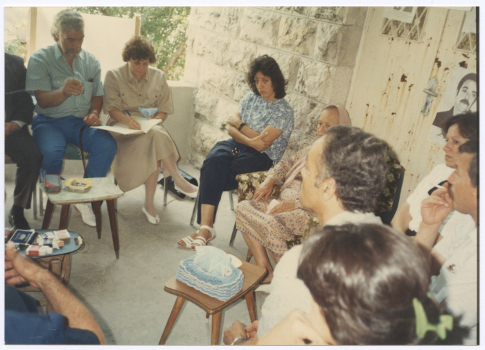 A Press Conference for the Family of Omar al-Qasim, Jerusalem, 1989