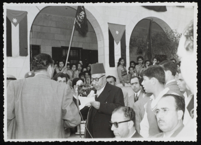ʿabdallah al-Khatib at as-Salaheya School in Nablus 