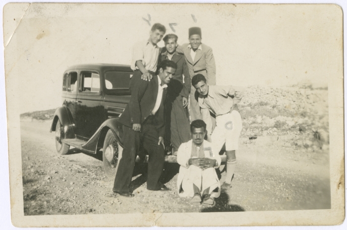 Men on the Jaffa-Ramallah Road