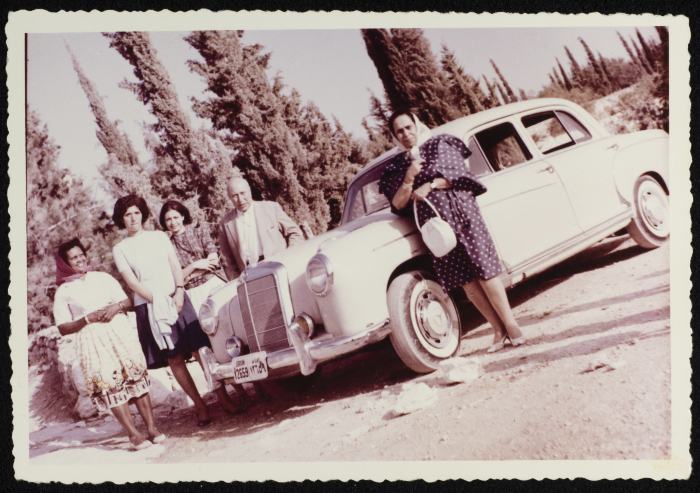 ʿabdallah al-Khatib with his Family at Husny ʿayesh's House 