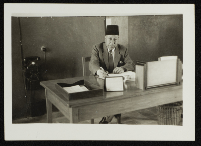 ʿabdallah al-Khatib at as-Salaheya School in Nablus 
