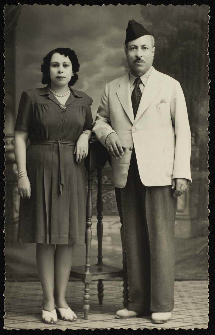 ʿabdallah al-Khatib with his wife Thurayya 
