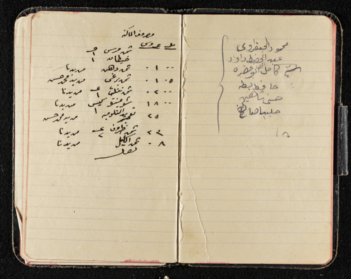 دفتر ملاحظات من مجموعة صخر الخطيب