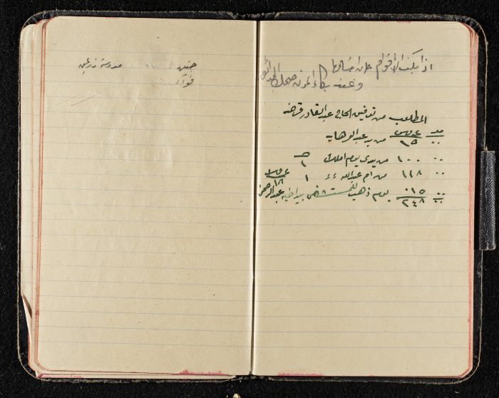 دفتر ملاحظات من مجموعة صخر الخطيب