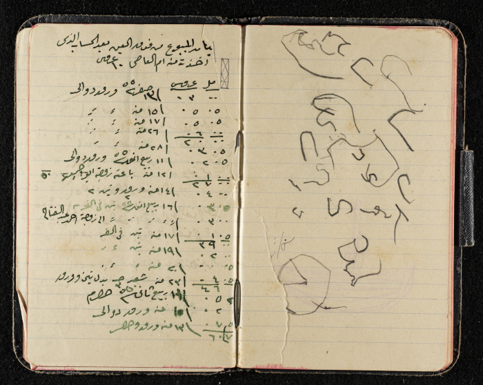 دفتر ملاحظات من مجموعة صخر الخطيب