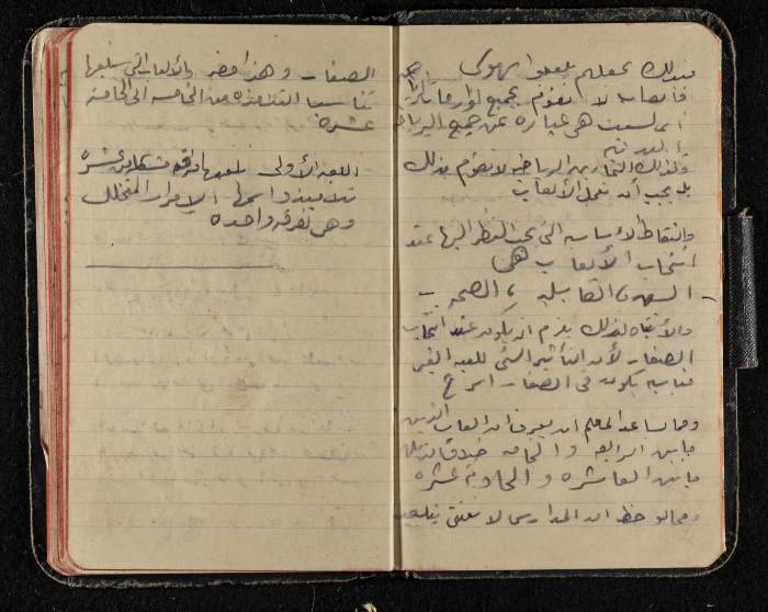 دفتر ملاحظات من مجموعة صخر الخطيب