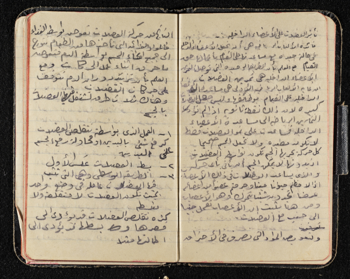 دفتر ملاحظات من مجموعة صخر الخطيب