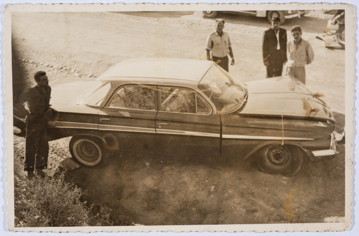 A Car Accident with a Taxi for Etimad Taxi Service

