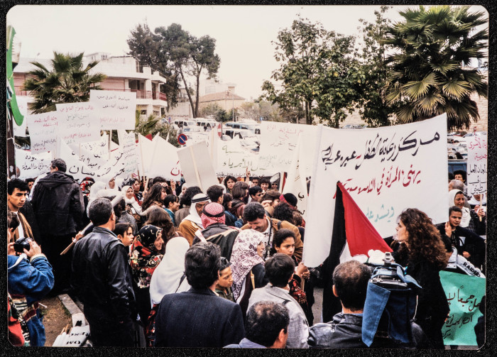 A Photograph of an International Women's Day Rally