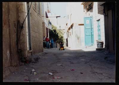 A Photograph of Children Playing in the Alleyways of Aida Palestinian Refugee Camp
