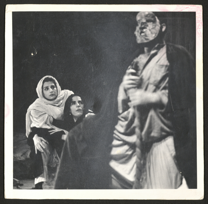 A Photograph from a Theatre Production of El-Hakawati's "The Story of Kufur Shamma", 1987
