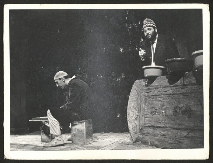 A Photograph from a Theatre Production of El-Hakawati's "The Story of Kufur Shamma", 1987