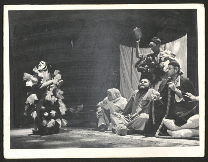 A Photograph from a Theatre Production of El-Hakawati's "The Story of Kufur Shamma", 1987