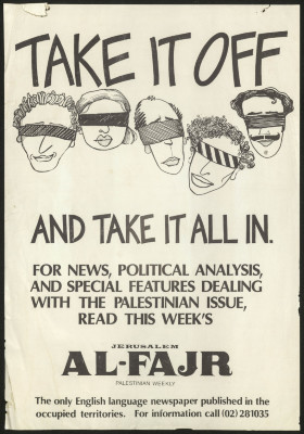 "Take It Off and Take It All In", a Poster Published by Al-Fajr Weekly, 1978