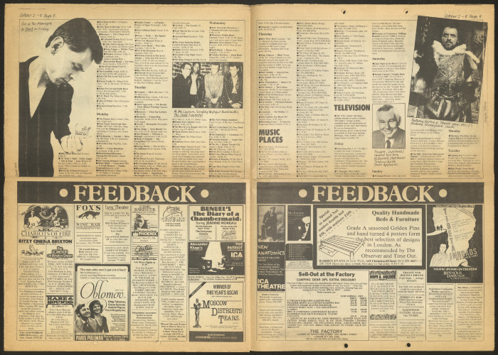 إعلان عن عرض لمسرحية محجوب محجوب في لندن