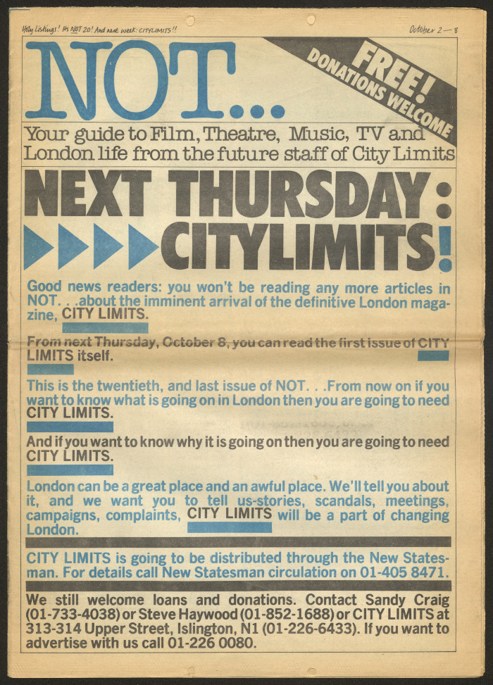 إعلان عن عرض لمسرحية محجوب محجوب في لندن