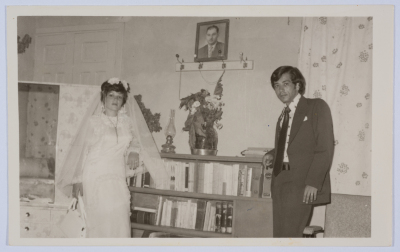 Jawad and Khitam Huwwary on Their Wedding Day